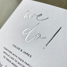 Load image into Gallery viewer, 2. Padstow Foil | Invitation - Silver