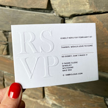 Load image into Gallery viewer, 3. Rock Embossed | RSVP
