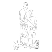 Load image into Gallery viewer, Personalised Line Portrait