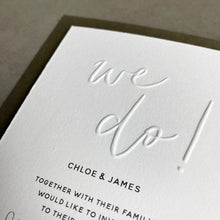 Load image into Gallery viewer, 2. Padstow Embossed | Invitation