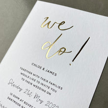 Load image into Gallery viewer, 2. Padstow Foil | Invitation - Silver