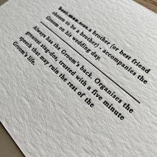 Load image into Gallery viewer, Definition Wedding Best Man | Definition Print