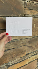 Load and play video in Gallery viewer, 1. Rock Embossed | Save the Date
