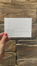Load and play video in Gallery viewer, 2. Rock Embossed | Invitation
