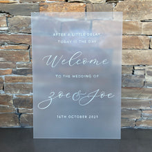 Load image into Gallery viewer, Bespoke A1 Frosted Sign | Hand Painted
