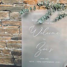 Load image into Gallery viewer, Bespoke A1 Frosted Sign | Hand Painted
